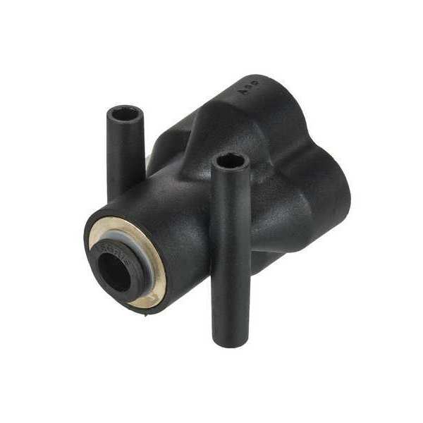 Legris Push-to-Connect Fractional Push-to-Connect Fitting, Nylon, Black 3144 04 56