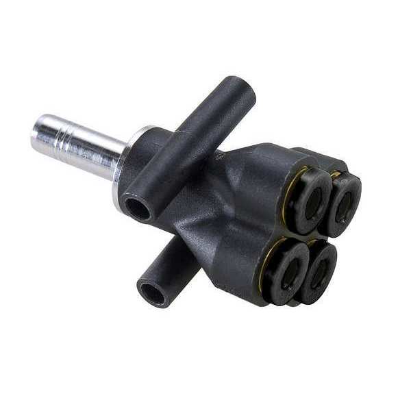 Legris Push-to-Connect Metric Push-to-Connect Fitting, Polymer, Black 3143 04 08