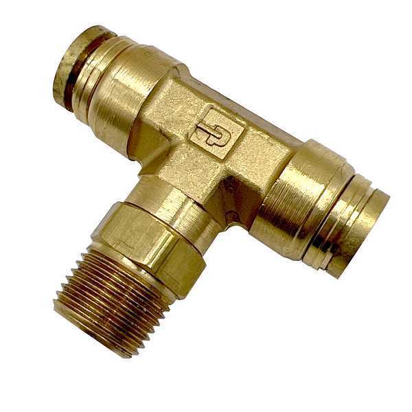 Parker Push-to-Connect Brass DOT Push-to-Connect Fitting, Brass 172PTC-8-6
