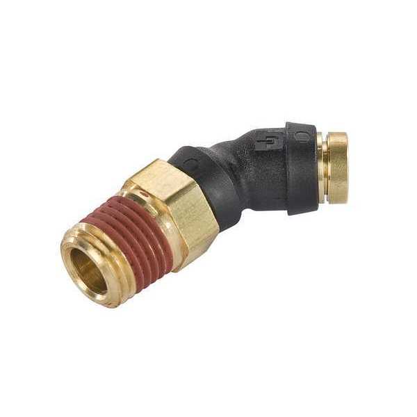 Parker Push-to-Connect, Threaded Composite DOT Push-to-Connect Fitting, Composite, Black VS379PTC-6-6