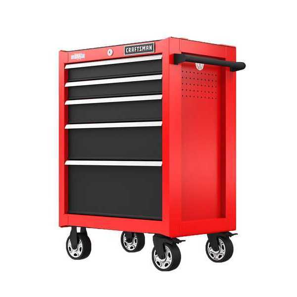 Craftsman S2000 Tool Cabinet, 5 Drawer, Red, 26 in W x 18 in D x 37-1/2 in H CMST32752RB