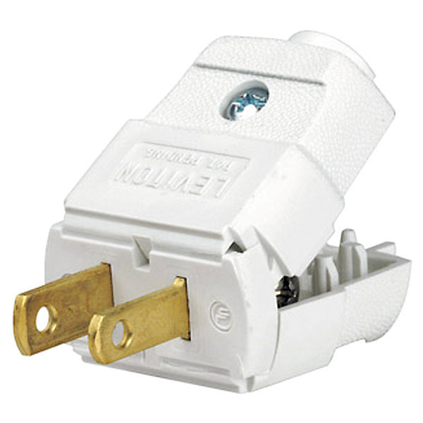 Leviton Straight Blade Plug 101-WP