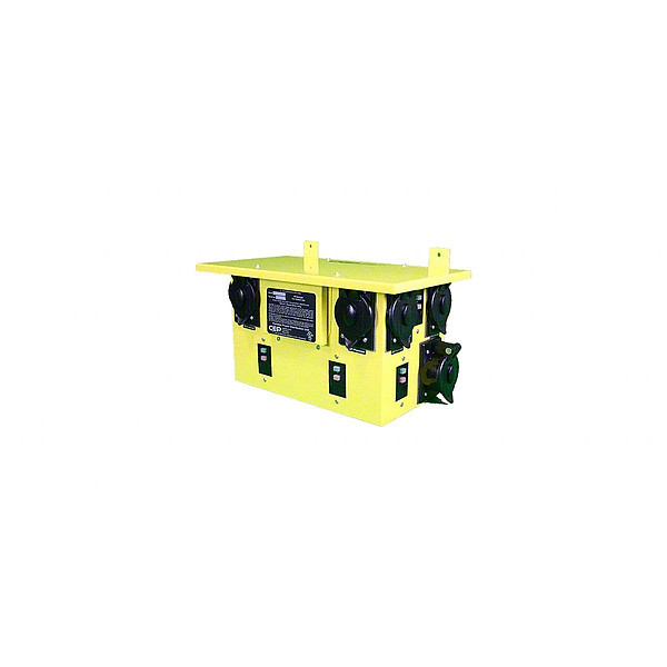 Southwire Temporary Power Box, Yellow, NEMA 3R 8806TLFX