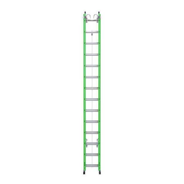 Werner 20 ft Fiberglass Extension Ladder, 375 lb Load Capacity B7120-2X9085