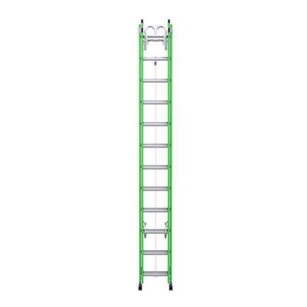 Werner 24 ft Fiberglass Extension Ladder, 375 lb Load Capacity B7124-2X9294