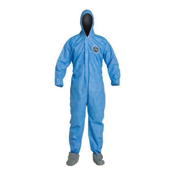 Proshield 10 Coveralls, 25 PK, Blue, SMS, Zipper PB122SBU6X002500