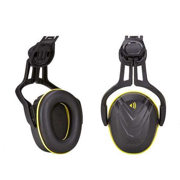 Msa Safety Helmet Mounted Earmuff, V-Gard, Yellow 10190357