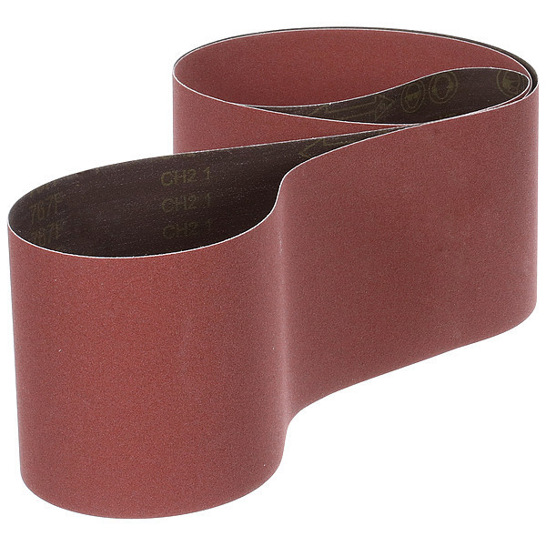 3M Sanding Belt, Coated, Ceramic, 60 Grit, Not Applicable, 767F, Maroon 767F