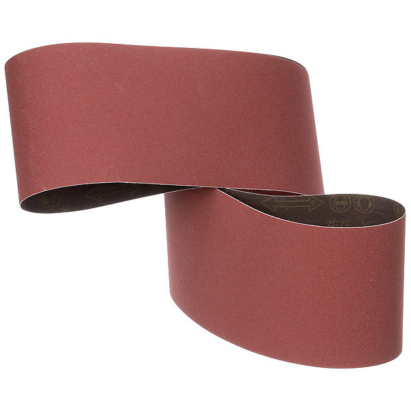 3M Sanding Belt, Coated, Ceramic, 120 Grit, Not Applicable, 767F, Maroon 767F
