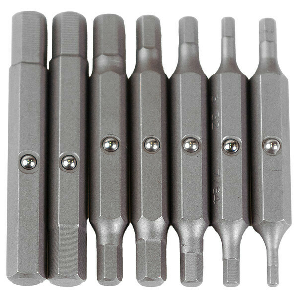 Megapro Screwdriver Bit Set, 1/4" Hex Shank 6REPLACEMENT-HEX