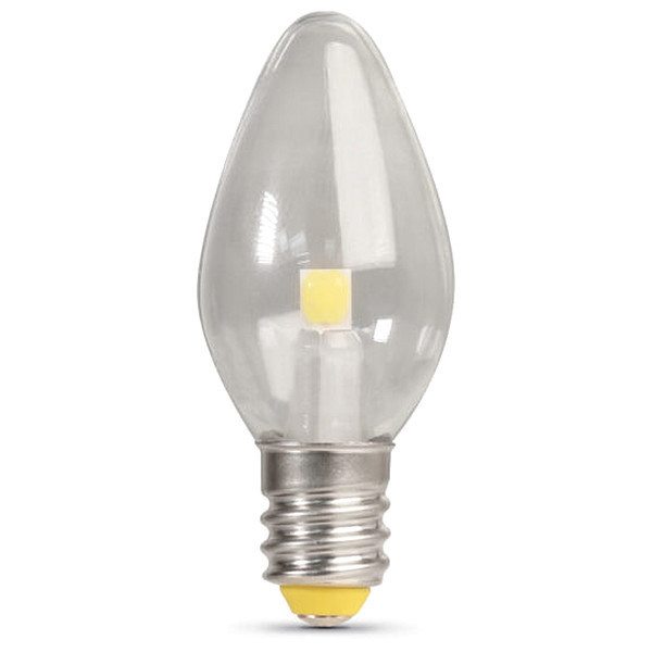 Feit Electric LED, 0.6 W, C7, Candelabra Screw (E12), PK4 BP7C7/827/LED/4