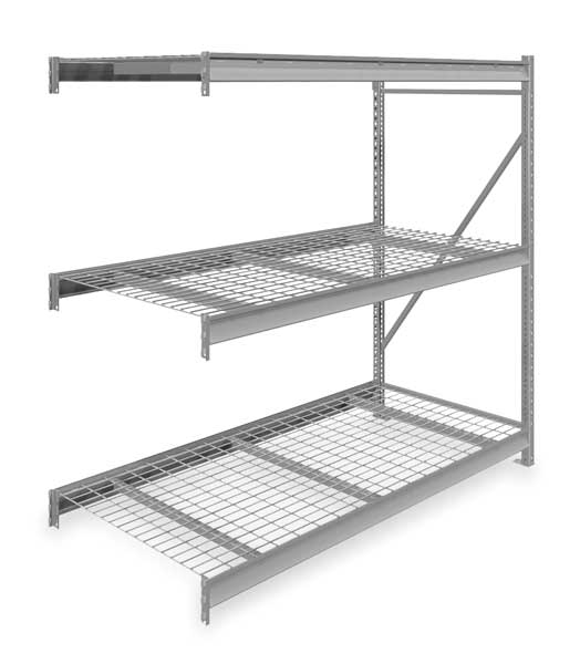 Tennsco Add-On Bulk Storage Rack, 36 in D, 72 in W, 3 Shelves 6940