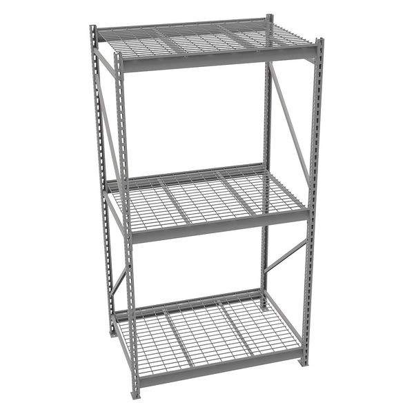 Tennsco Starter Bulk Storage Rack, 36 in D, 48 in W, 3 Shelves 6940