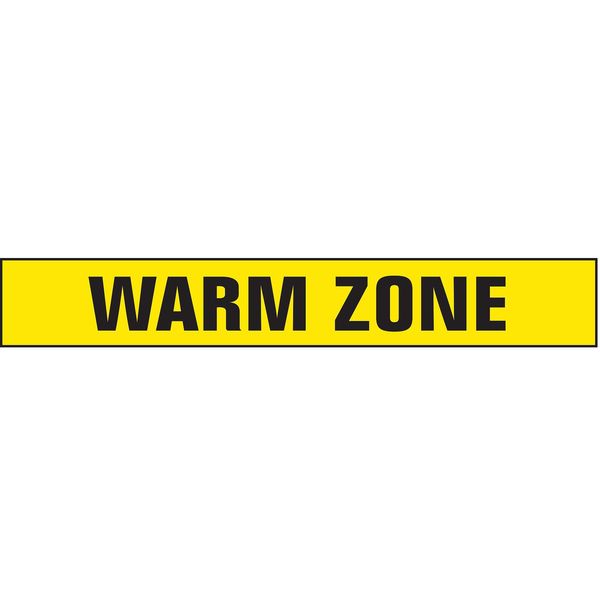 Zoro Select Barricade Tape w/Reel, Warm Zone, 1000 ft B3104Y386-200