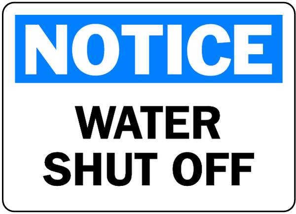 Accuform Notice Sign, 7X10", BL and BK/WHT, AL, MFXG801VA MFXG801VA