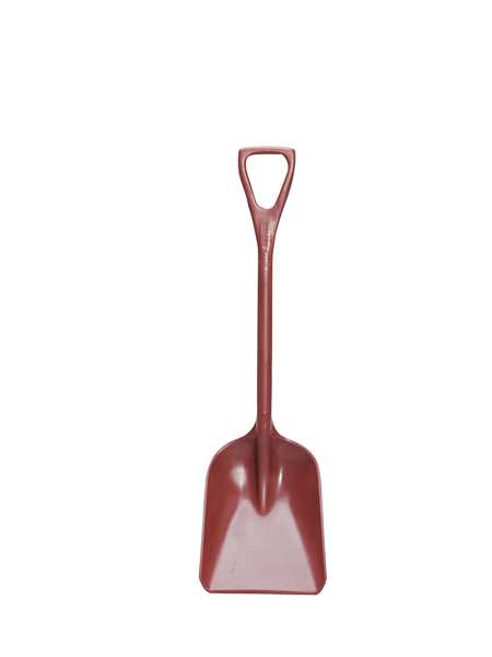 Remco Not Applicable Hygienic Square Point Shovel, Polypropylene Blade, 23 1/2 in L Red 6981MD4