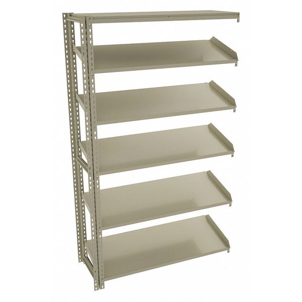 Tennsco Boltless Shelving, 24"D x 48"W x 84"H, 5 Shelves, Carbon Steel ZT7-4824A-5