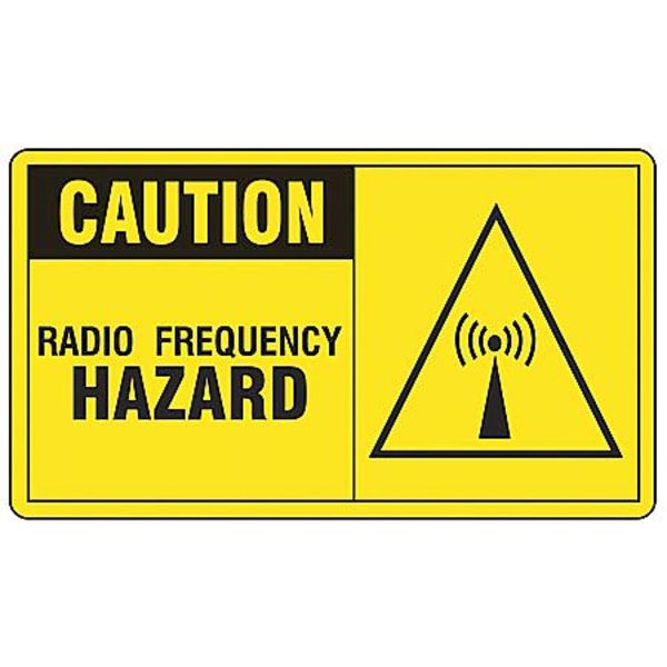 Accuform Caution Sign, 7 in Height, 10 in Width, Plastic, Rectangle, English MRFQ601VP