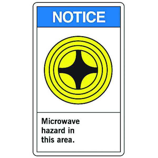 Accuform Notice Sign, 10 in Height, 7 in Width, Plastic, Rectangle, English MRAD801VP