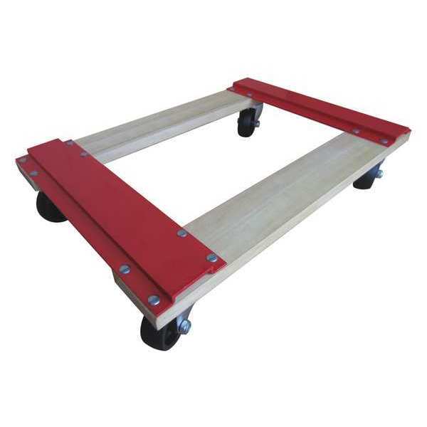 Zoro Select Genrl Purps Dolly, 1000lb, 24x16x4-3/8 In. 8EA39