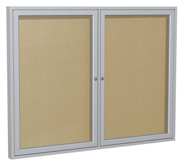 Ghent Enclosed Outdoor Bulletin Board 48"x36", Tack PA23648VX-181