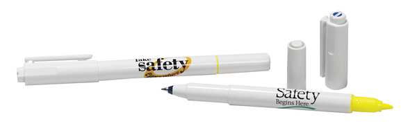 Quality Resource Group Pen, Highlighter, Safety Begins Here, PK5 160410