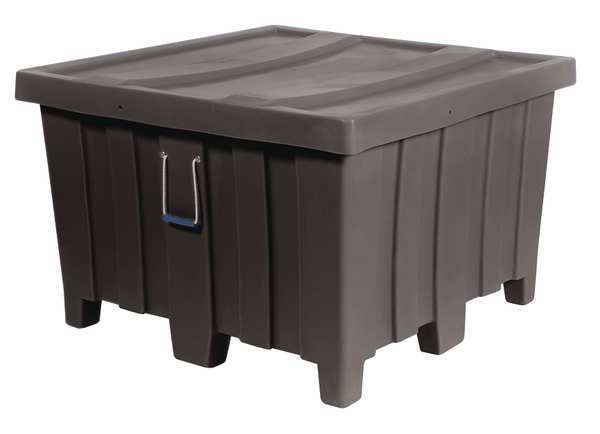 Myton Industries Black Bulk Container, Plastic, 23 cu ft Volume Capacity MTD-1BLACK