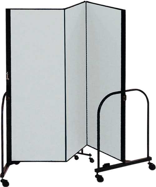 Screenflex Partition, 5 Ft 9 In W x 4 Ft H, Gray CFSL403-DG