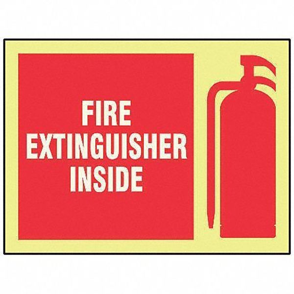 Accuform Fire Extinguisher Sign, 10X14", ENG MLFX541GP