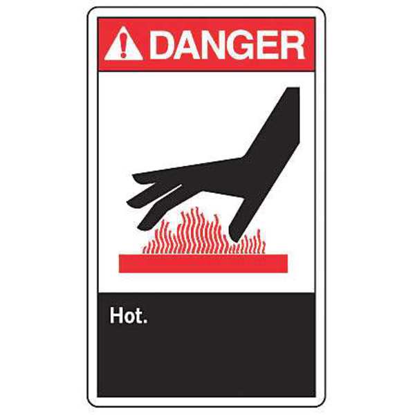 Accuform Safety Sign, 10 in Height, 7 in Width, Vinyl, Horizontal Rectangle, English MEQM019VS