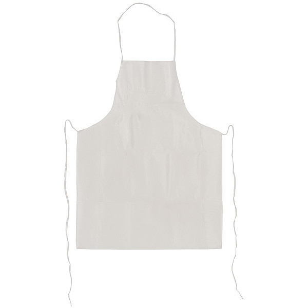 Zoro Select Disposable Bib Apron, White, Universal AP-KG