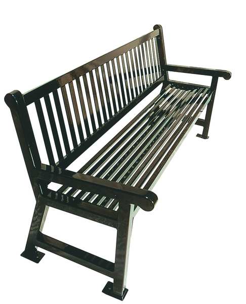Ultrasite Outdoor Bench, 48 in. L, 36 in. H, Brown 922-S4-BROWN