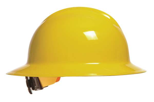 Bullard Full Brim Hard Hat, Type 1, Class E, Ratchet (6-Point), Yellow 33YLR