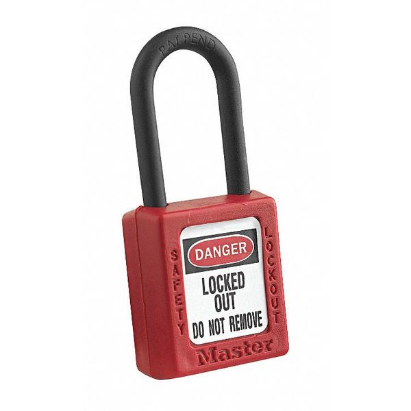 Master Lock Lockout Padlock, KA, Red, 1-3/4"H 406KARED 4XX0001