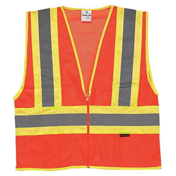 Kishigo 4XL Class 2 High Visibility Vest, Orange 1055-4X