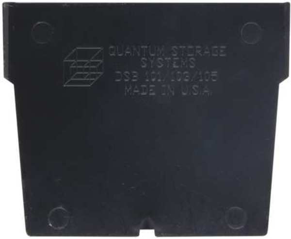 Quantum Storage Systems Plastic Divider, Black, 5-3/4 in L, 3 in W, 3 in H, 50 PK DSB101/103/105