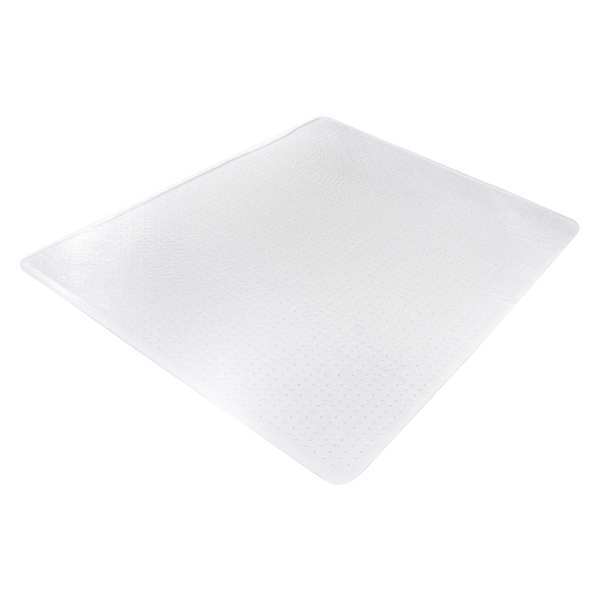 Aleco Chair Mat 43"x53", Traditional Lip Shape, Clear, for Carpet 122183