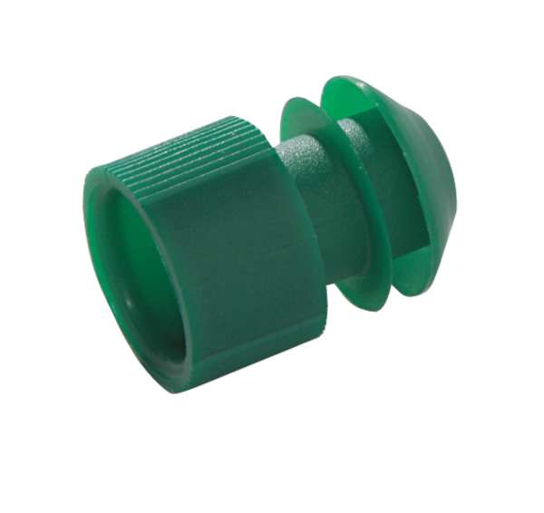 Dynalon TestTube Stopper, 15-17mm, Green, Pk1000 276155-000G