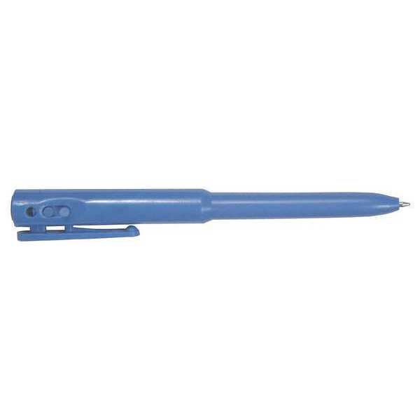 Detectapro Metal Detectable Retractable Pen, Blue, PK25 RPENBL