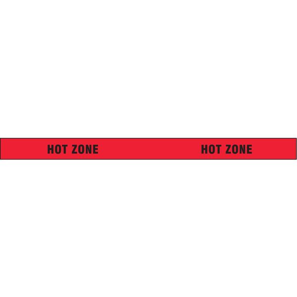Zoro Select Barricade Tape, Hot Zone, 1000 ft x 3 In 3 X 1000' 4 MIL