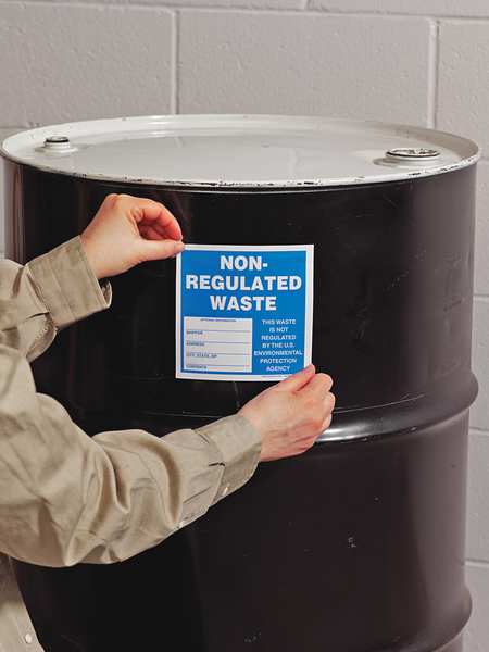 Accuform Non Regulated Waste Label, 6 In. H, PK100 MHZW14EVC