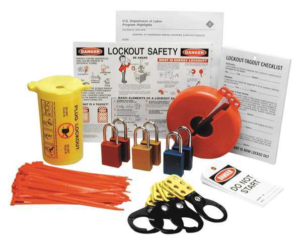 Brady Portable LockoutKit, Filled, 123Components LK505E