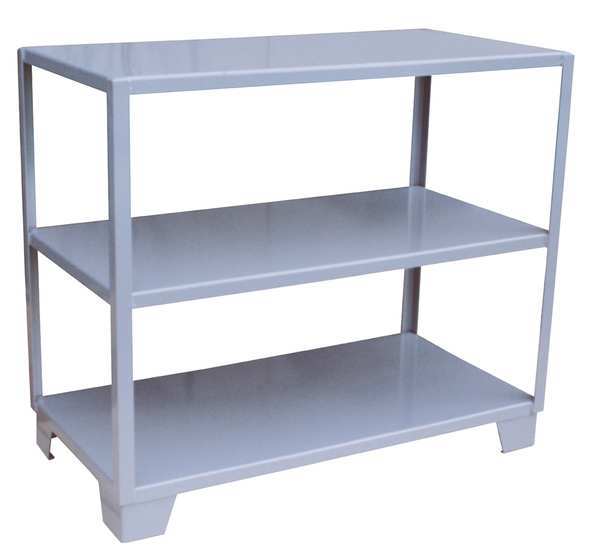 Jamco Metal Shelving Unit, 18"D x 48"W x 45"H, 3 Shelves, Steel WL148GP