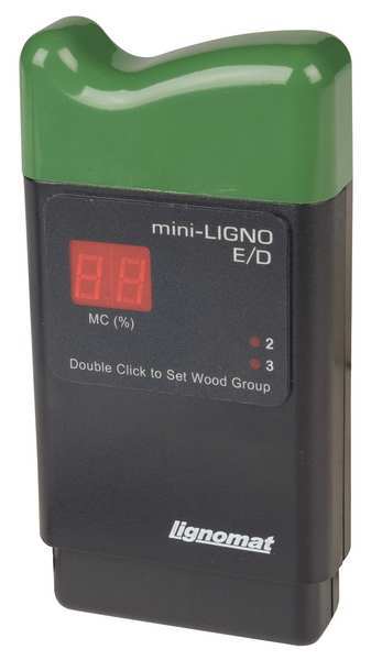 Lignomat Mini Moist Meter w Pin, 6 to 45 per, Digtl ED-0