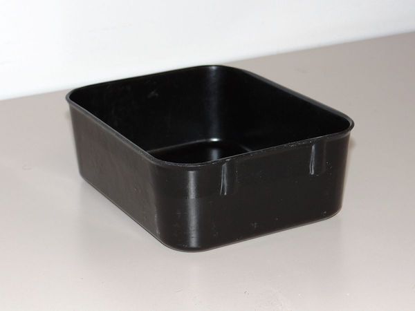 Molded Fiberglass Nesting Container, Black, Fiberglass Reinforced Composite, 6 1/8 in L, 4 7/8 in W, 2 1/8 in H 9211085118