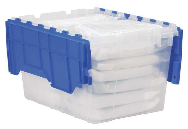 Akro-Mils Keepbox Attached Lid Containers, Flip Totes