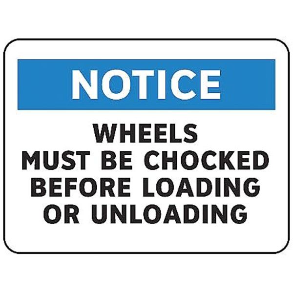 Electromark Notice Sign, 10 in Height, 14 in Width, Vinyl, English S207V10