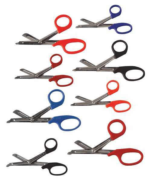 Emi EMS Shear, 7-1/4 In. L, Red, Stainlss Steel 1095 RED
