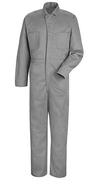 Vf Workwear Coverall, Chest 44In., Fisher Herringbone CC14HB LN 44