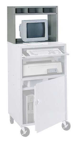 Edsal Computer Cabinet, 27 x 13 x 21 In, Gray CSR6800G